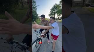 How different parents teach their kids how to ride a bike ￼ #comedy #shorts