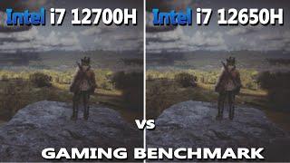 Intel i7 12650H vs i7 12700H Gaming Benchmark Test | How Big is the Difference?  | #inteli7