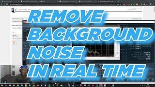 Remove background noise for live audio (voicemeter)