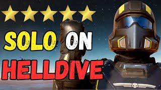 Solo on the Hardest Difficulty in Helldivers 2 with NO Railgun / 100% Completion