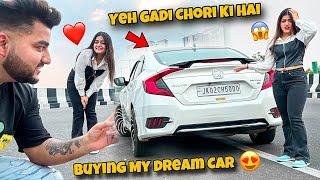 Finally Apni Dream Car leli​⁠| Chori Ki Gadi Ha Prank On Her| Sanchi Shocked