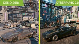 Cyberpunk 2077 2018 Demo vs 2.0 Update 2023 Ray Tracing Overdrive Graphics Comparison