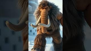 Если бы Мэнни из Ice age стал человеком: AI transformation  #ai #shortvideo #iceage