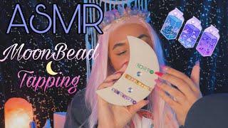 ASMR Colorful Moon Bead Tapping & Welcome To My Patreon! | clay tapping + brushing +softest whispers