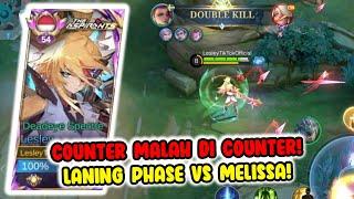 Laning Phase VS Melissa! Roamnya Lengket Banget! | Global Lesley Build Tersakit