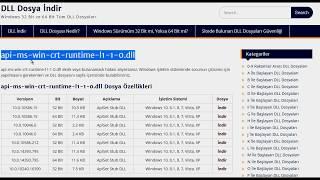 api-ms-win-crt-runtime-l1-1-0.dll Hatası Nasıl Düzeltilir?