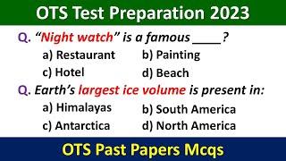 OTS Test Preparation 2023 | OTS Past Papers 2023 | OTS Preparation 2023 | OTS Test Mcqs | OTS Test