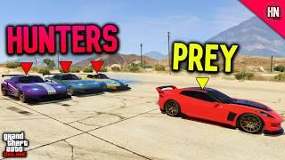 CORVETTE vs VIPERS SURVIVAL CHALLENGE | GTA 5 ManHunt