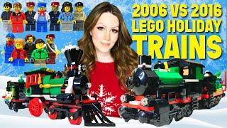 LEGO® Holiday Train 10173 (2006) vs Winter Holiday Train 10254 (2016) Build, Compare, and Review