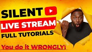 The SECRET to Silent Live Streaming on YouTube for MORE Watch Time (Restream Guide)