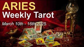 ARIES "REASONS TO CELEBRATE!"  Weekly Tarot Reading March 10th to 16th 2025 #aries #weeklytarot