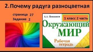 Почему радуга разноцветная №2 Окружающий мир 1 класс. Радужные человечки