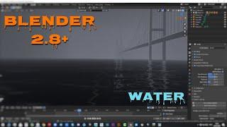 Анимация и материал воды в Blender 2.8+ / Animation and water material in Blender 2.8+