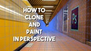 How To Clone and Paint In A Perspective | Photoshop Tutorial