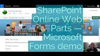 Demo: SharePoint Online Web Parts — Microsoft Forms