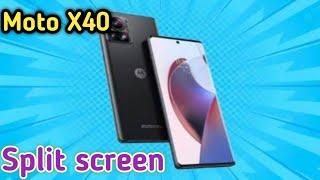 How To Enable Split Screen In Moto X40, Dual Screen Create In Moto X40,  Split Screen