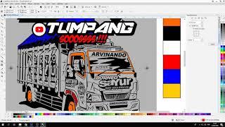 PROSES PEMBUATAN KAOS TRUCK CCTV TUMPANG (BEST ARTWORK PAINT)