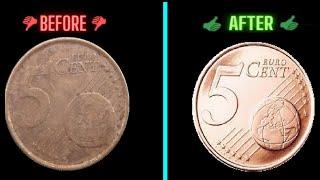 rare 5 euro #cleaningdirtycoins#asmr#oddlysatisfying#restoration#coin#artworks#iconic#polishing#art