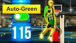 I Used AUTO GREEN With A 115 DRIVING DUNK in NBA 2K23