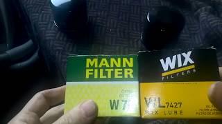 MANN или  WIX -сравнение фильтров