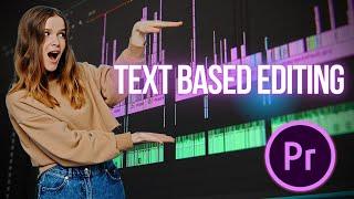 Text Based Editing Tutorial Adobe Premiere Pro 2024