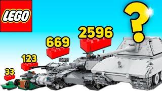 LEGO Tanks in Different Scales - Comparison