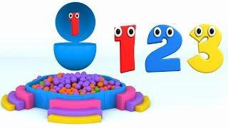Learn Numbers with Surprise Eggs and Color Balls - Colors, Shapes and Numbers Collection