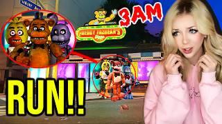 DRONE CATCHES FNAF ANIMATRONICS AT FREDDY FAZBEARS PIZZA PLACE!! (*FNAF IN REAL LIFE?*)