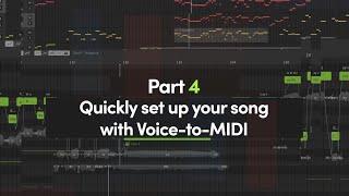 Synthesizer V Studio English Tutorial, Pt. 4 - Setting up Your Song with Voice-to-MIDI