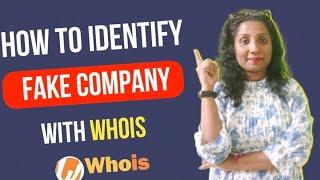 How to identify fake company domain with whois, What is whois know advantage of whois with Hany&Tech