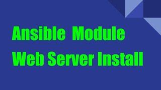 Ansible tutorials | How to install httpd or apache using Ansible commands