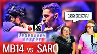 MB14 vs SARO | Beatbox Reaction | Grand Beatbox LOOPSTATION Battle 2017 | SEMI FINAL