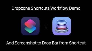 Dropzone 4 Shortcuts Integration: Add Screenshot to Drop Bar from a Shortcut