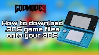 How to install .3ds games on your 3ds using godmode9