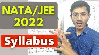 NATA/JEE Syllabus 2022  | nata 2022 | b arch jee mains 2022