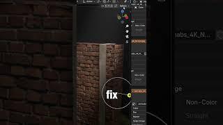 Instantly fix stretched textures in blender #blender #blender3d #3dart