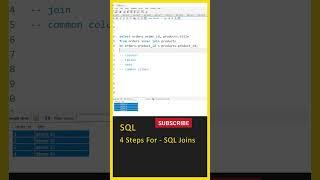 SQL Tutorial For Beginners, SQL Joins (4 Steps For - All Joins), SQL in Telugu, Learn MySQL, My SQL