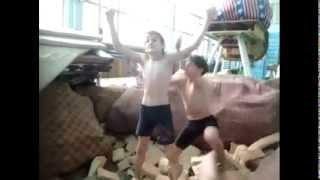 kids wrestling RAW