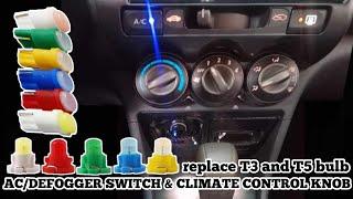 AC & DEFOGGER SWITCH BUSTED T5 LIGHT INDICATION REPLACEMENT | HONDA CITY IDSI