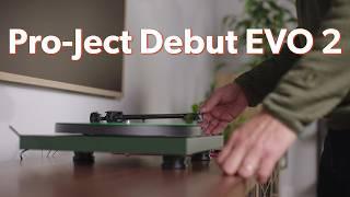 Pro-Ject Debut EVO 2 manual belt-drive turntable | Crutchfield