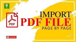 How to IMPORT PDF file in Coreldraw || Page by Page || Must watch