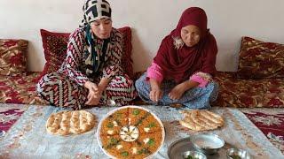 Village Life Cooking and Eating| Cooking Afghan Traditional Food(kechri Quroot)