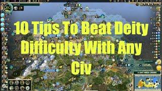 Civ 5 - 10 Tips To Beat Deity Difficulty With Any Civ (Quick Speed) - Explaining My Key Strategies