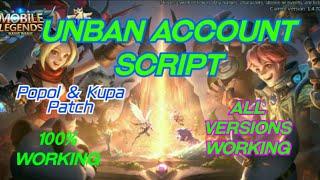 UNBAN SCRIPT WORKING 100% FREE! HOW TO USE?Mobile Legends Latest Patch 2020! (No password)