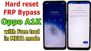 Oppo A1K How to Hard reset/FRP Bypass/Google Account Lock with free tool