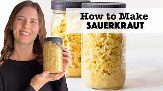How to Make Sauerkraut - one of the easiest homemade fermented foods