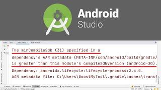 How to Fix: The minCompileSdk (31) is greater than this module's compileSdkVersion (android-30)