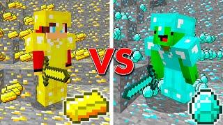 大量の金 VS 大量のダイヤモンドをした結果！？【まいくら・マインクラフト】