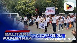 Comelec tells aspirants to refrain from campaigning in INC’s ‘Nat’l Rally for Peace’