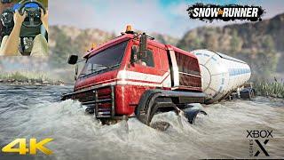 Snowrunner Gameplay - Off road - steering wheel - Xbox series X - 4k